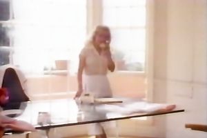 Bosomy golden-haired head dirt gives worthy ramrod engulf to her concupiscent guest outdoors