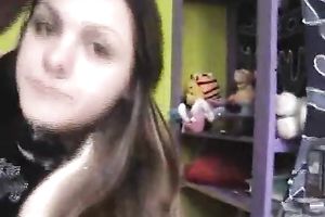 Naughty golden-haired sucks dick greedily and licks balls