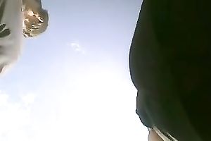 Taking upskirt movie scenes is not as facile as u might think