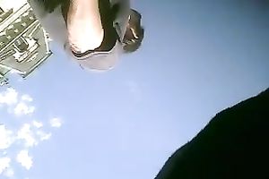 Taking upskirt movie scenes is not as facile as u might think