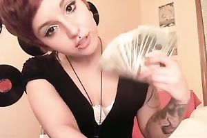 Redhead skanky livecam doxy blackmailing me for watching her