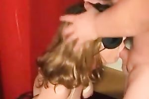 Blindfolded and used tractable slutwife facefucked on livecam