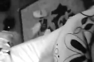 Frisky dark brown white girlfriend getting her lips glazed with cream