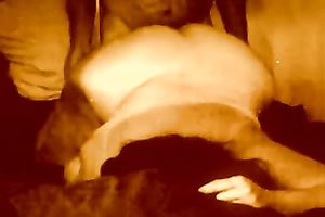 Me driving my dark weenie into a tremendous white caboose