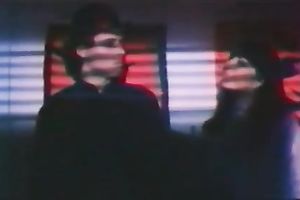 Busty light-haired sweetheart is used from front and rear by two rods