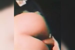 Busty light-haired sweetheart is used from front and rear by two rods