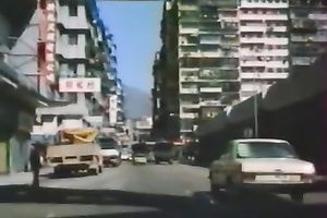 Busty light-haired sweetheart is used from front and rear by two rods