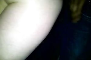 Black fellow fucking a white whore's coochie from behind