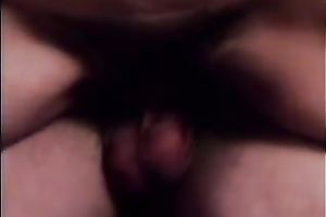 Petite brunette hair slutty wife bonks her freaky spouse in the bedroom