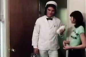 Petite brunette hair slutty wife bonks her freaky spouse in the bedroom