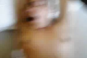 I screwed her in the missionary position after this babe hairless her vagina