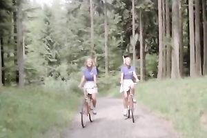 Slutty and hawt whore with good booty lays exposed on the floor