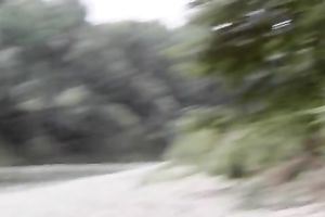 Slutty and hawt whore with good booty lays exposed on the floor