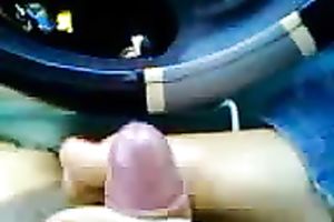 Foot job in car by my plump and sexy girlfriend untill I cum