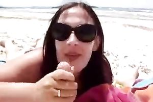 Outrageous vacation oral-service from my skanky sexy dark brown hottie