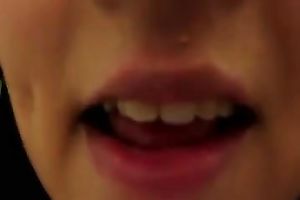 My tattooed GF with jet dark hair knows how to give a admirable head