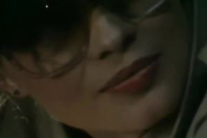 Gorgeous golden-haired head receives team-fucked on the back seat of the car