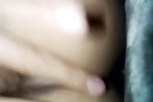 Hairy soaked and taut muff gets reamed with a vibrator