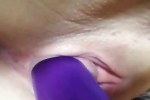 I have a fun watching my sex toy slip inside my pleasing fuckhole