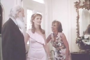 whorish milf greeting her guest after and astonishing sex with her partner