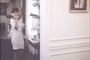 whorish milf greeting her guest after and astonishing sex with her partner