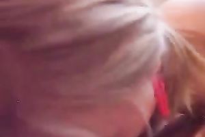 Blonde coed enjoys riding and sucking my ramrod in sexy POV episode