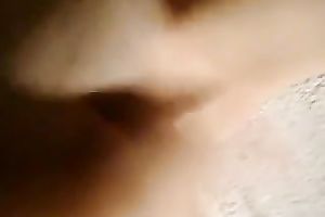 POV solo with me finger-fucking my moist bald snatch