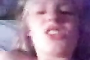 Nasty golden-haired white doxy needs a fine fuck in advance of going out