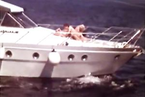 Freaky slim fellow is happily pounding a golden-haired cougar in the bathroom tub