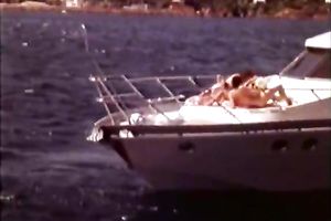 Freaky slim fellow is happily pounding a golden-haired cougar in the bathroom tub