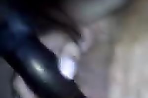 My breasty and filthy teen girlfriend having my cock and a dildo