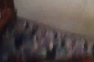 Fat slutty wife shows her pimpled ass and large pointer sisters for the web camera