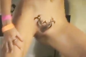 I like to show off my delightsome vagina and milk shakes in public