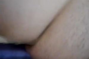 Nerdy girlfriend in ottoman in nature's garb and slutty for dildofuck