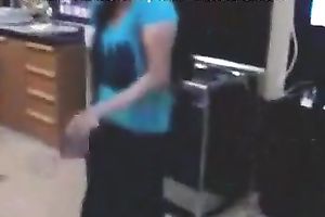 Amateur exotic slut shows her in nature's garb body after dancing indoors