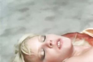 Hot blonde beauty with great body nailed in mish pose