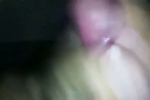 Closeup oral-job POV scene when my housewife was hungry for my cock