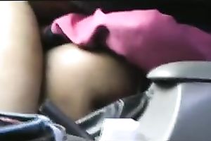 Cheap ebony hooker blows my dark schlong and rides it in car