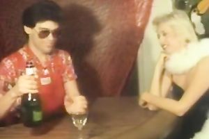 Slutty honey loved to receive drilled by 2 kinky jerks