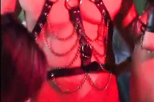 Alena swallows that large load from her master