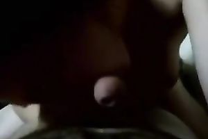 Hot white girlfriend with large zeppelins blows jock on POV tape