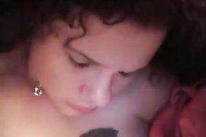 Lascivious white girlfriend and her early Christmas present