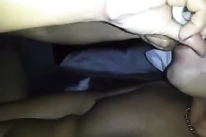My big-breasted dark brown GF shows her priceless tugjob skills in POV episode