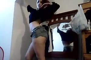 My red-haired girlfriend knows how to shake her large gazoo