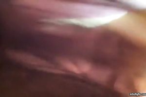 Busty nerdy girlfriend strokes and sucks her bf's knob on POV vid