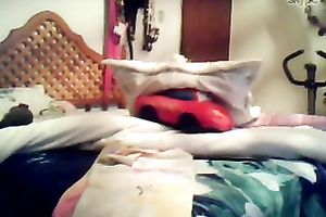 I just love playing with my fascinating love tunnel on Skype when no one is around