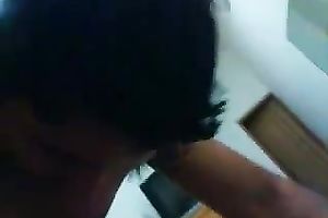 Chubby sexy strumpet sucks my dong and rims my unshaved asshole