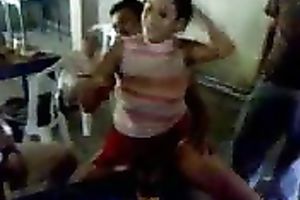 Fantastic latin chick girlfriend rides me with some acrobatic skills
