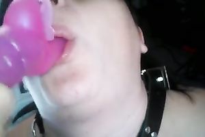 Masked servitude whore desires her wet crack toyed all the time