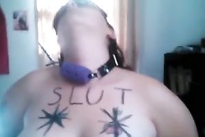 Masked servitude whore desires her wet crack toyed all the time